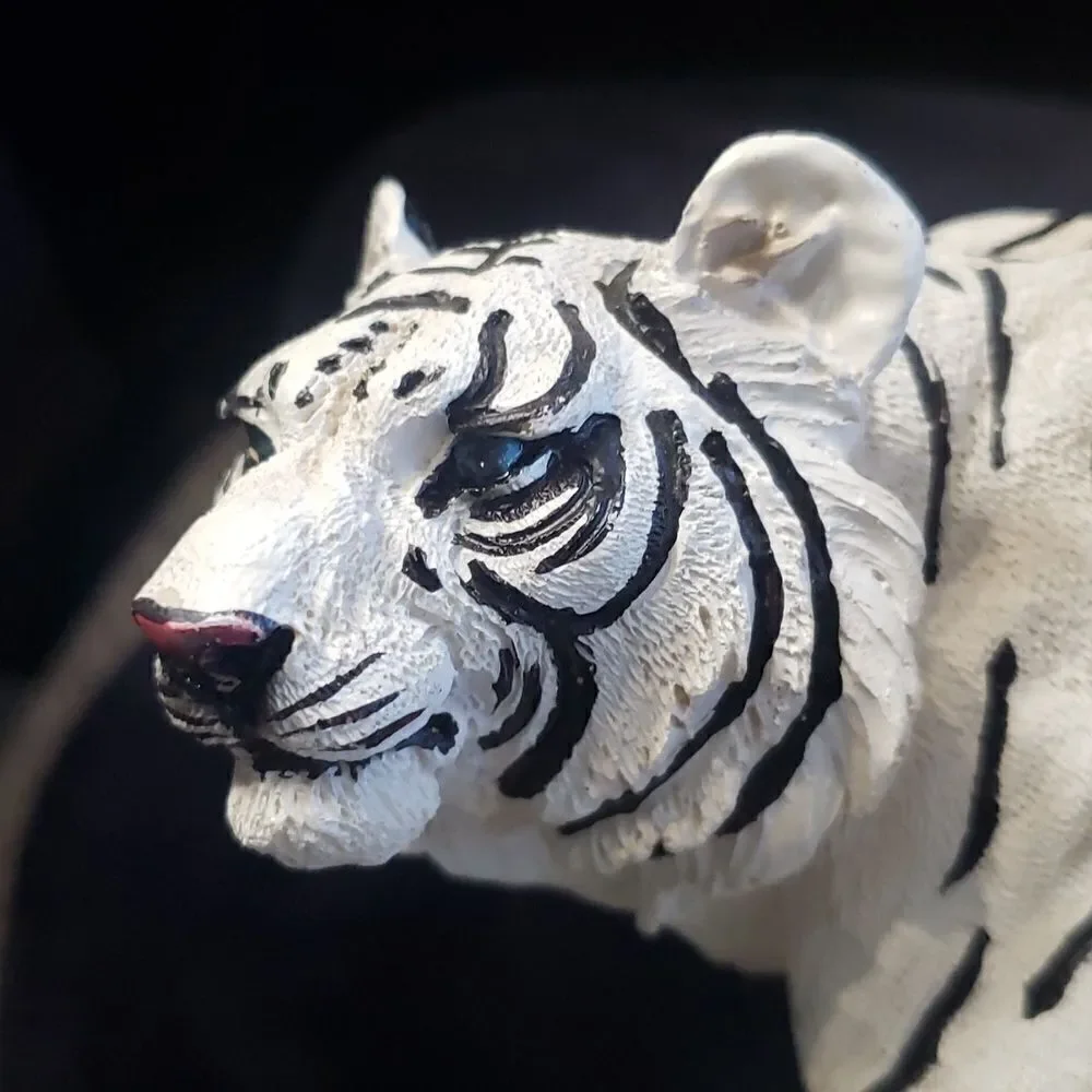 Vintage Siberian Tiger Resin Figurine